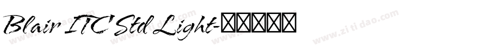 Blair ITC Std Light字体转换